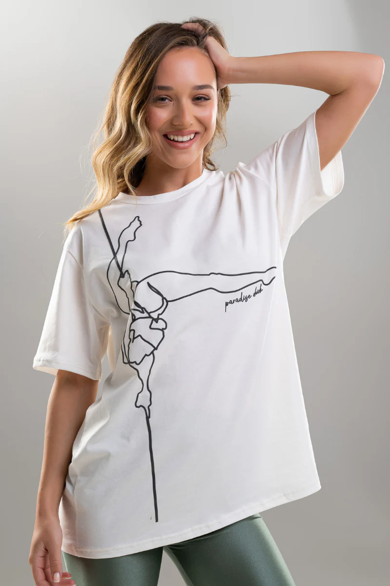Paradise Chick Supreme Poledancer T-shirt - White - Image 3