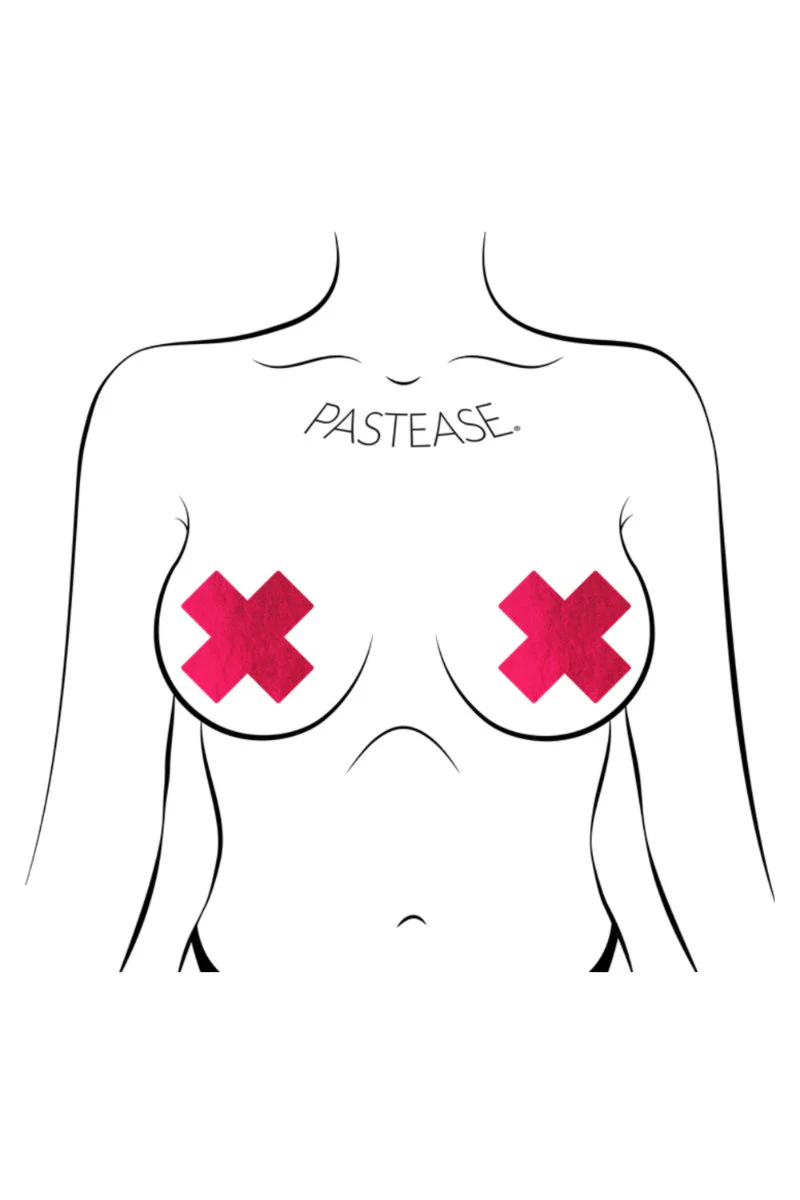 Pastease Heart Nipple Pasties - Black Sparkle - Image 4