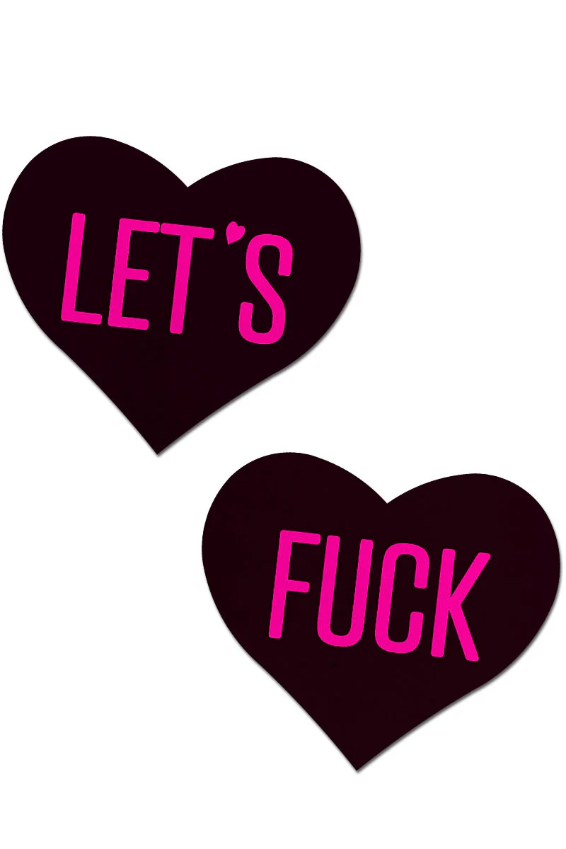 Pastease Heart Nipple Pasties – Let's F*CK - Image 3