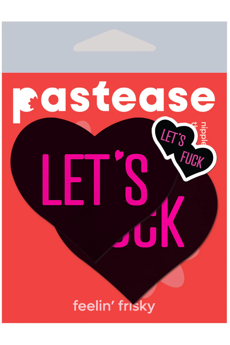 Pastease Heart Nipple Pasties – Let's F*CK - Image 4