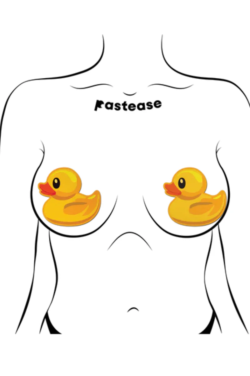 Pastease Rubber Duck Nipple Pasties - Yellow - Image 4