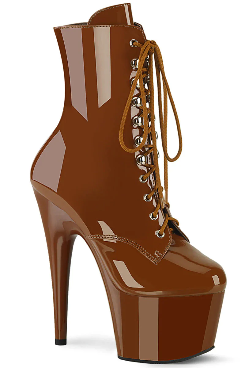 Pleaser USA Adore-1020 7inch Boots - Patent Caramel