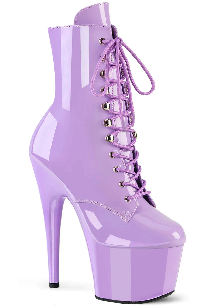 Pleaser USA Adore-1020 7inch Boots - Patent Lavender