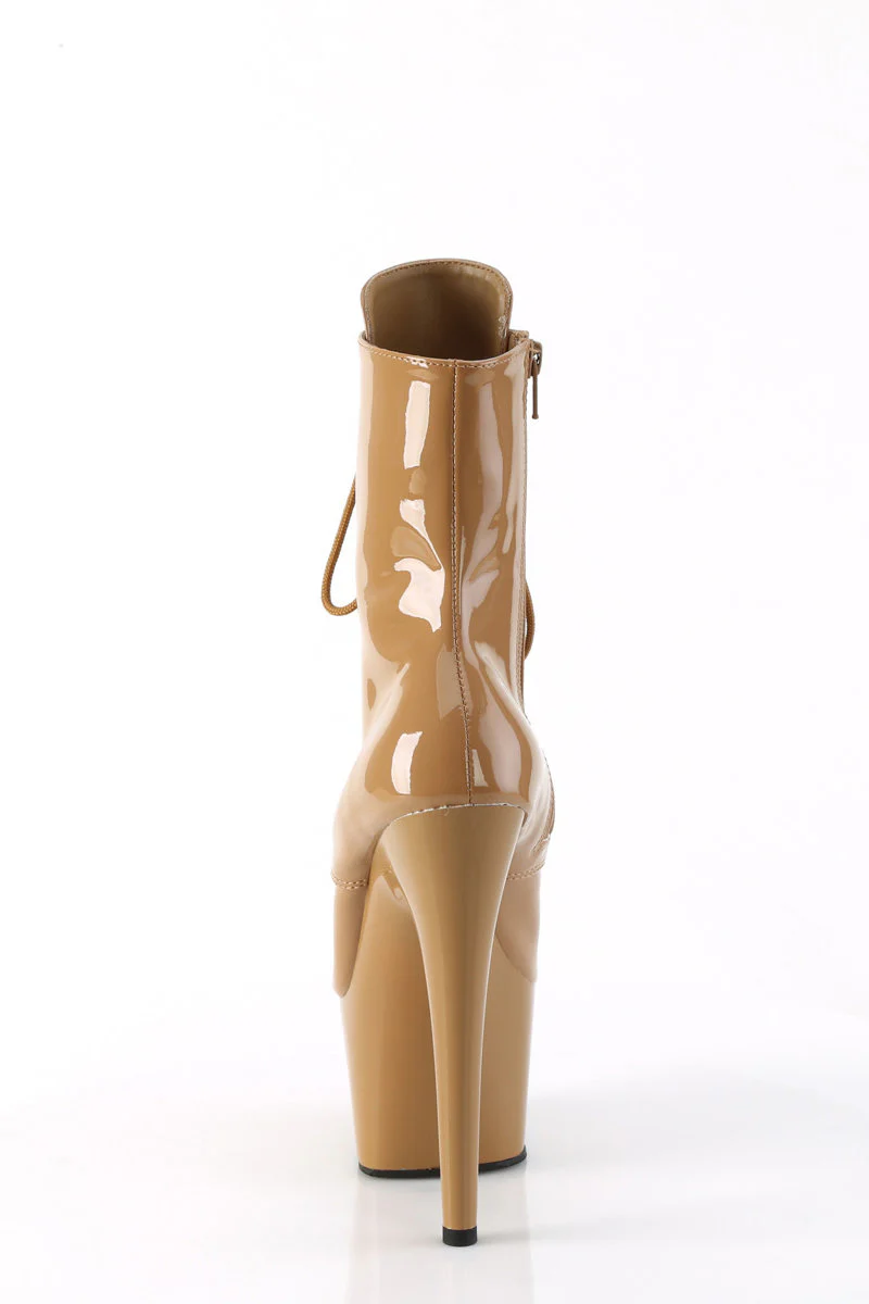 Pleaser USA Adore-1020 7inch Boots - Patent Toffee - Image 3