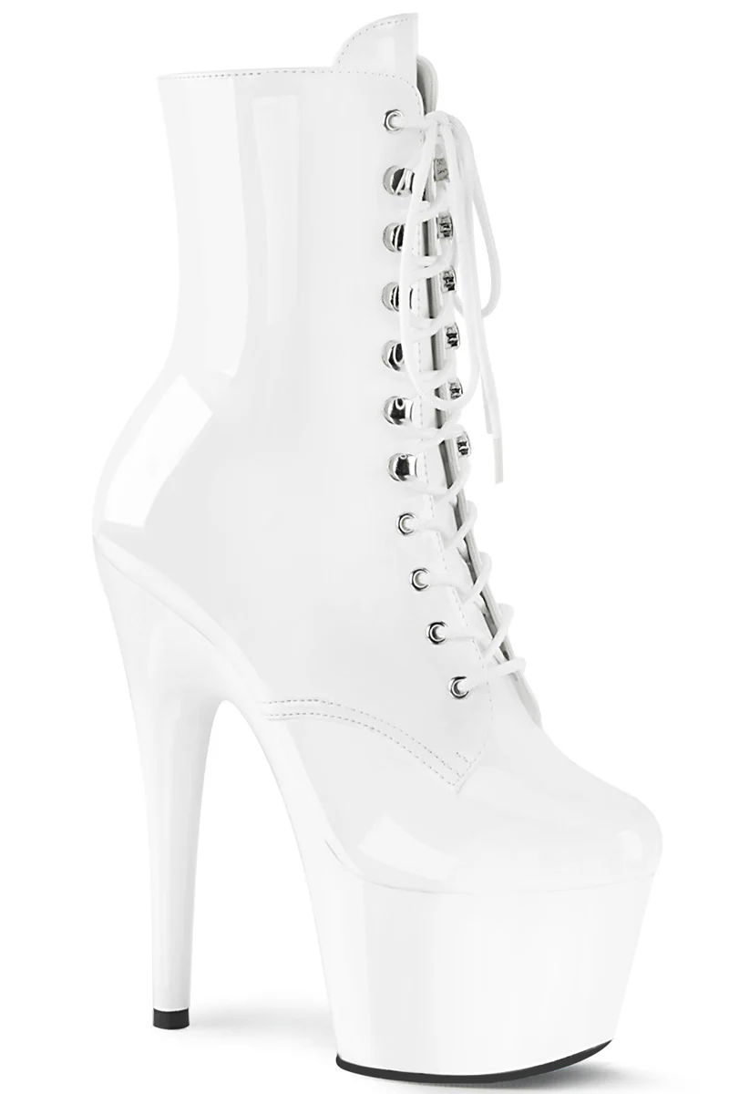 Pleaser USA Adore-1020 7inch Boots - Patent White