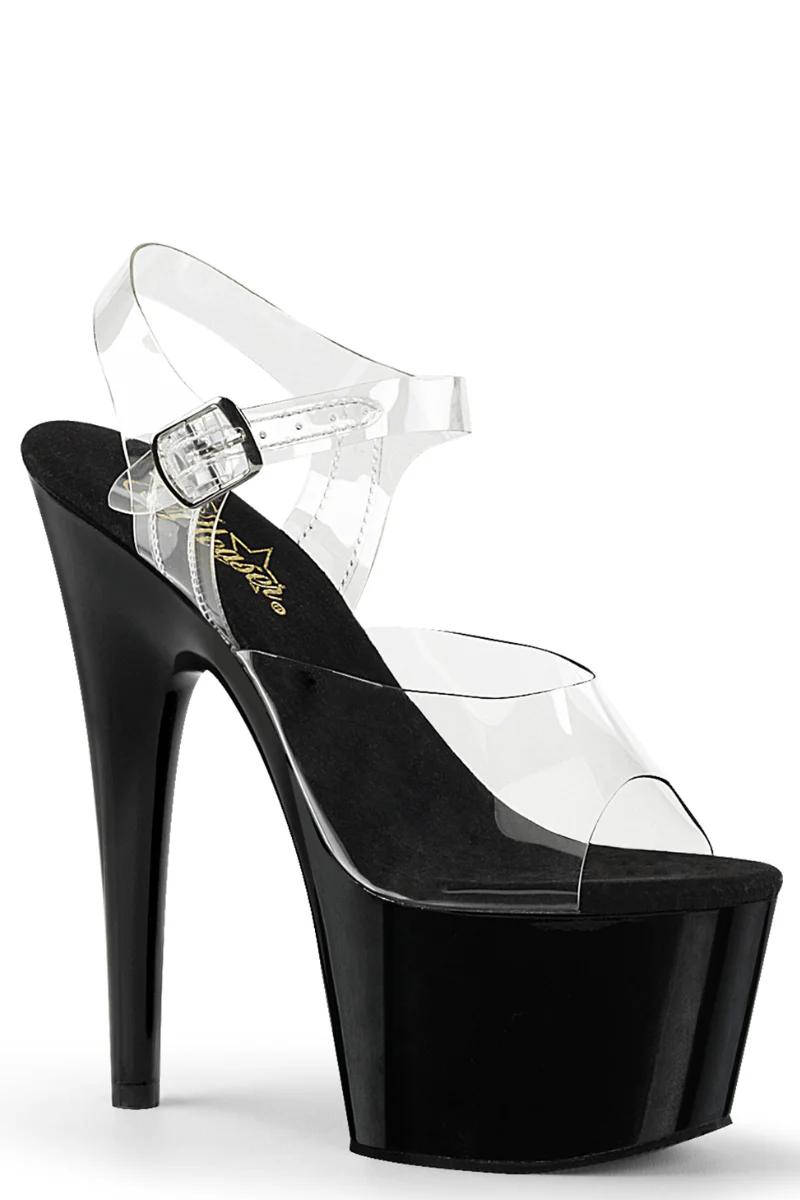 Pleaser USA Adore-708 7inch Stilettos - Black - Image 3