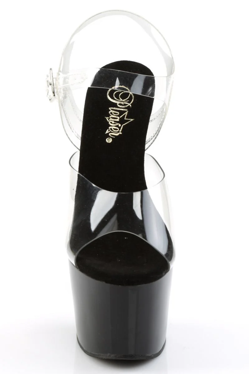 Pleaser USA Adore-708 7inch Stilettos - Black - Image 4