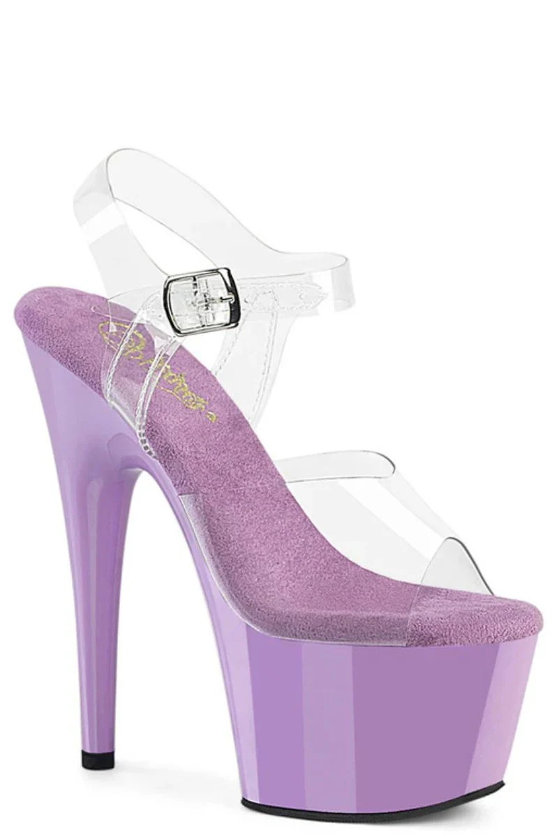 Pleaser USA Adore-708 7inch Stilettos - Lavender - Image 3