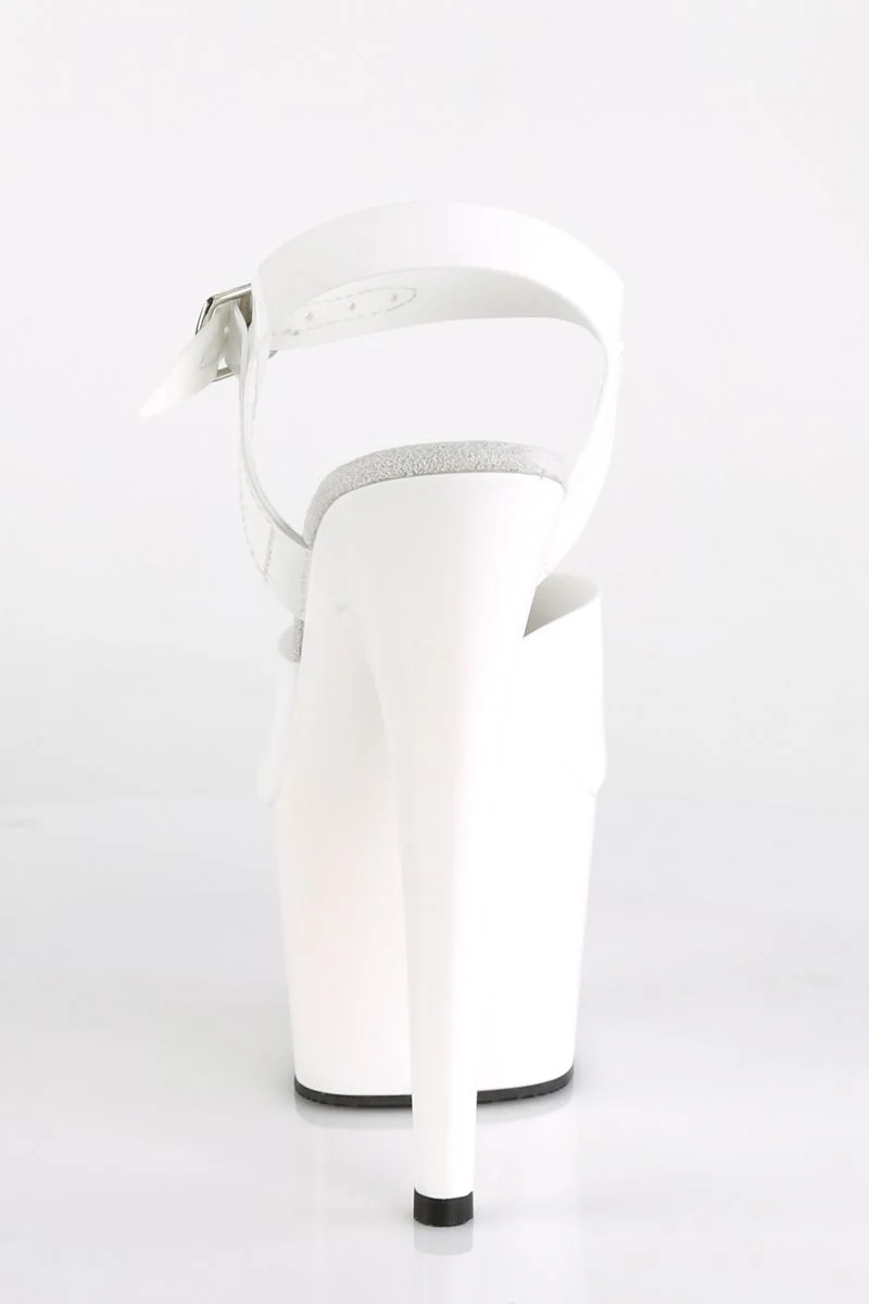 Pleaser USA Adore-708N 7inch Jelly-Like Stilettos - White - Image 5