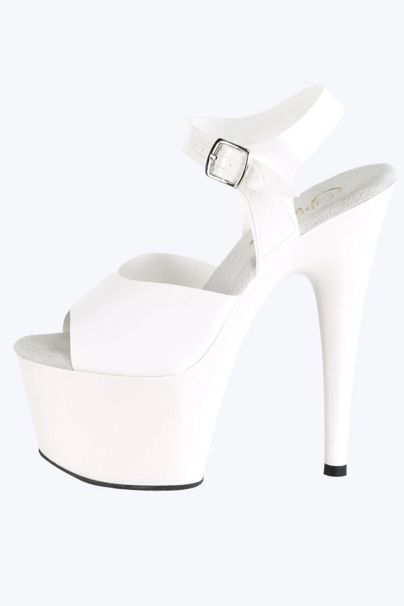 Pleaser USA Adore-708N 7inch Jelly-Like Stilettos - White - Image 6