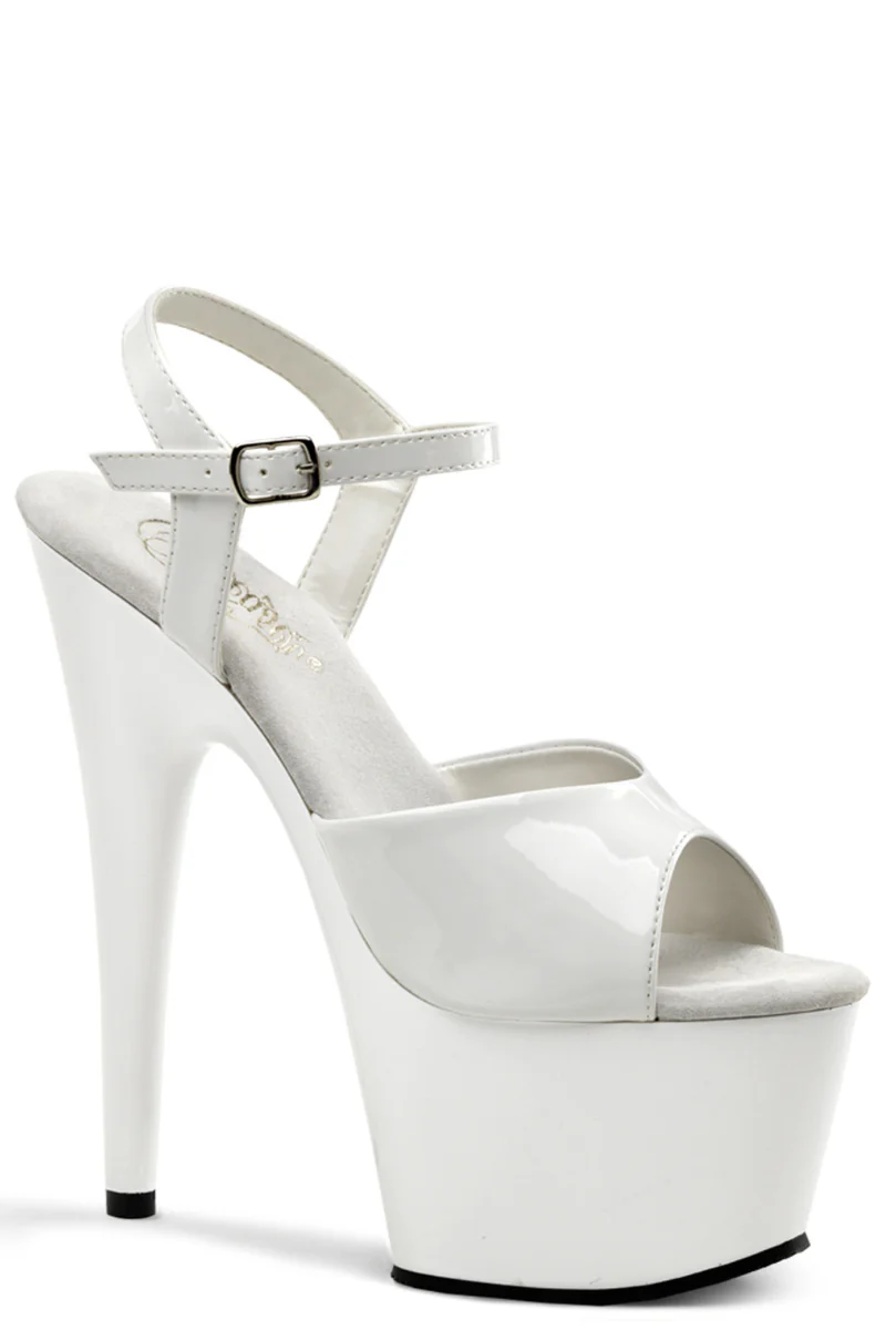 Pleaser USA Adore-709 7inch Stilettos - Patent White
