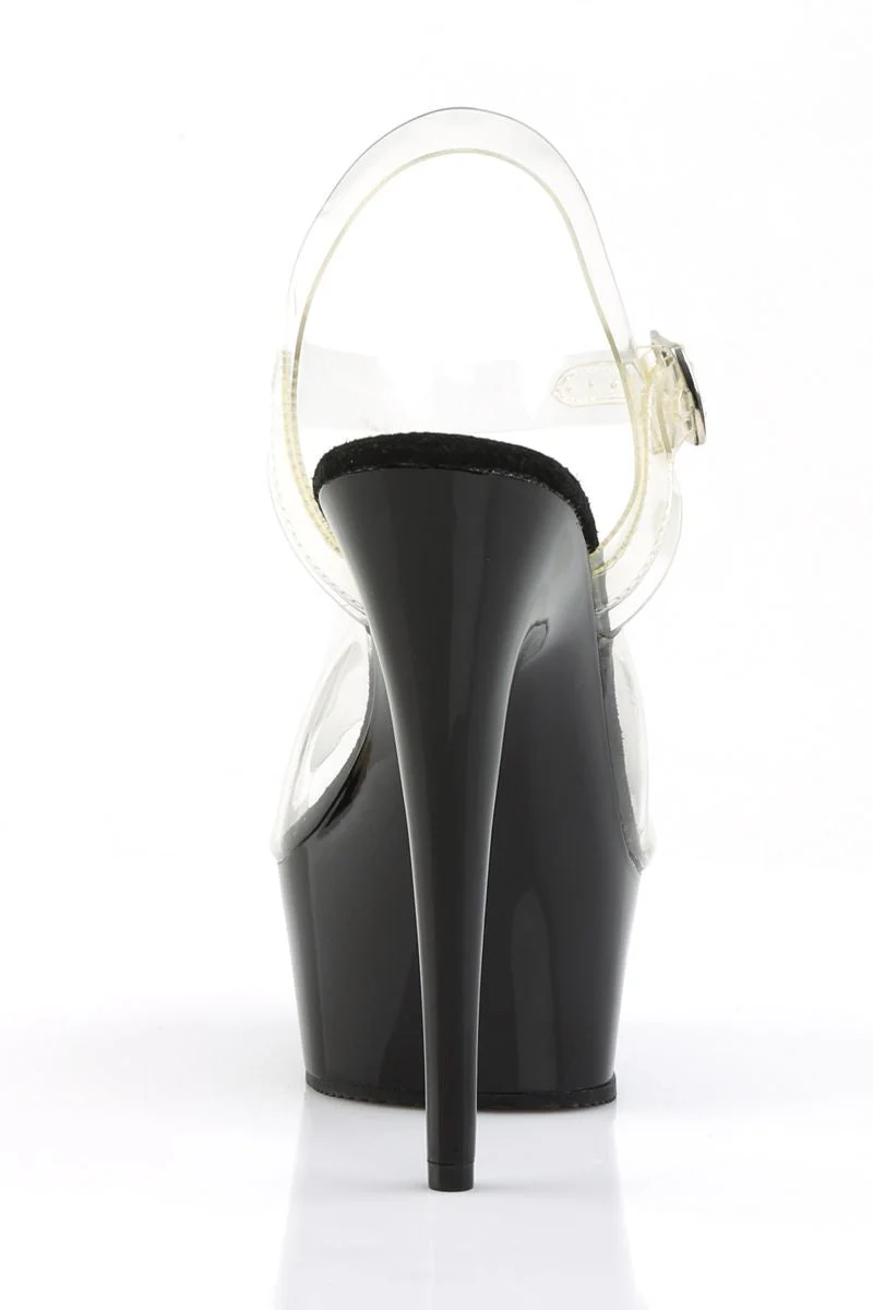 Pleaser USA Delight-608 6inch Stilettos - Black - Image 3