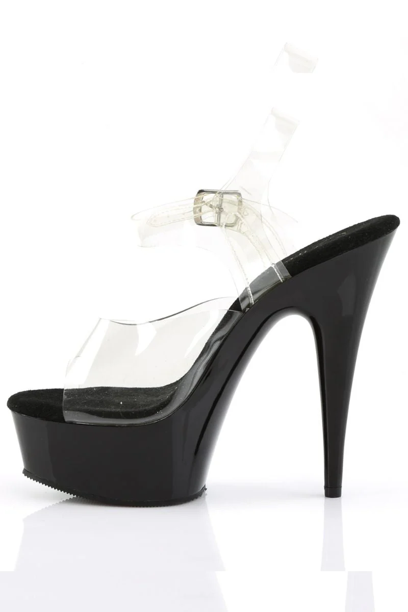 Pleaser USA Delight-608 6inch Stilettos - Black - Image 4