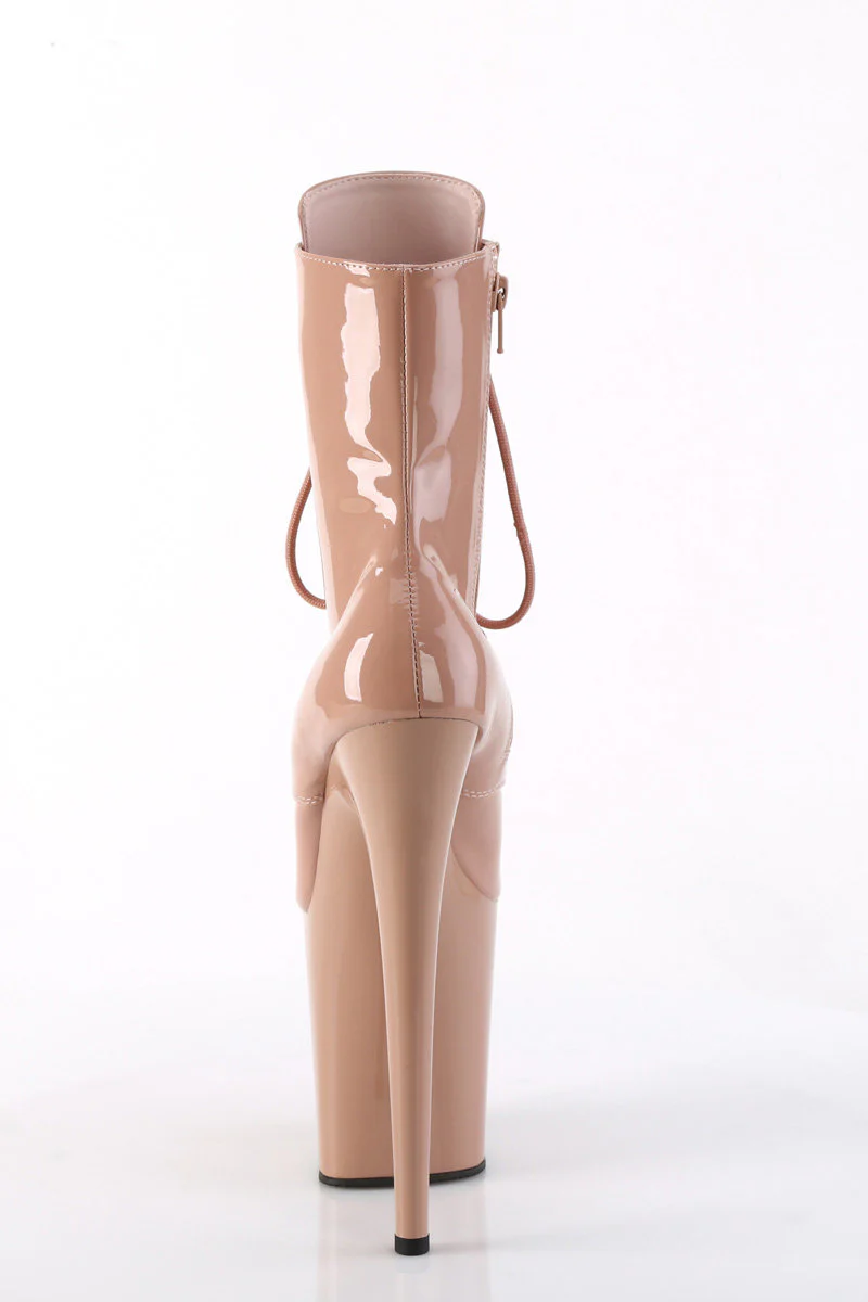 Pleaser USA Flamingo-1020 8inch Boots - Patent Blush - Image 3