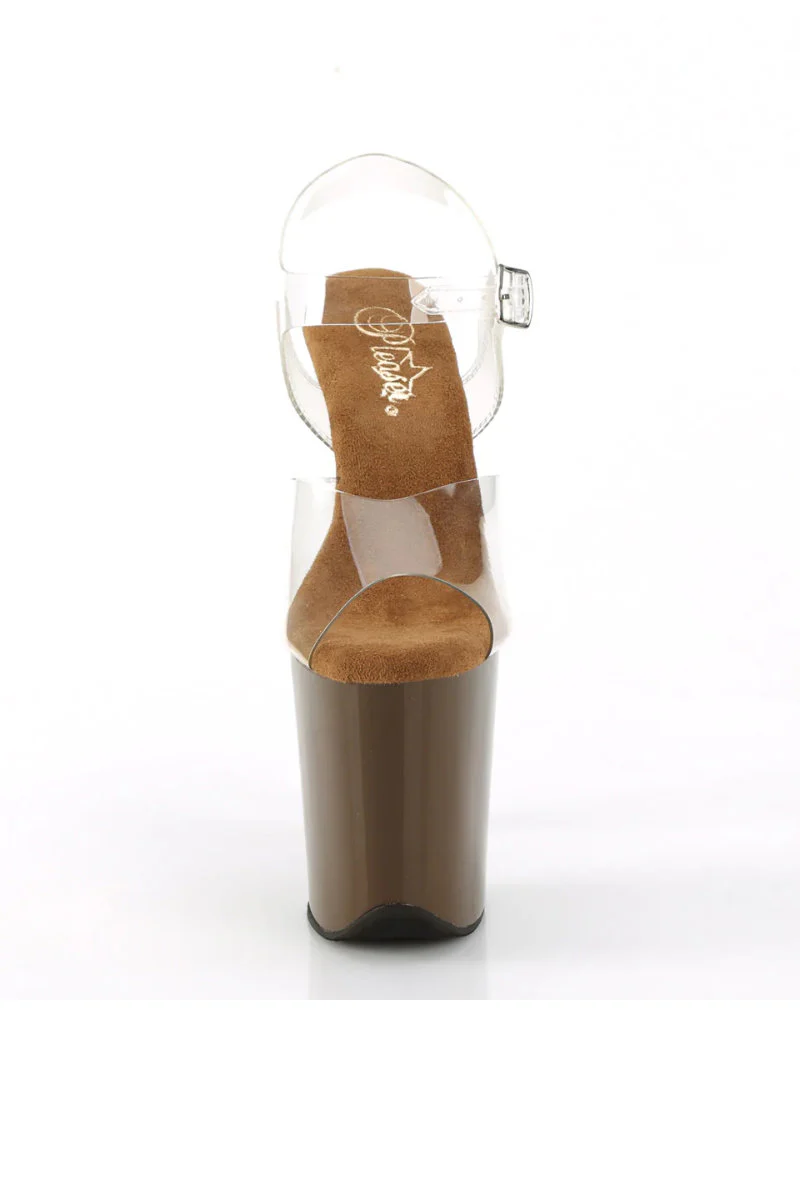 Pleaser USA Flamingo-808 8inch Stilettos - Mocha - Image 4