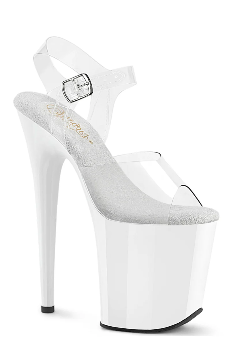 Pleaser USA Flamingo-808 8inch Stilettos - White - Image 3