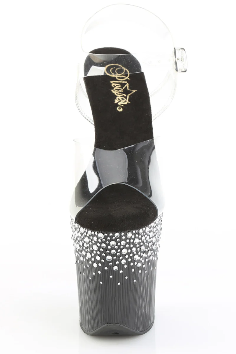 Pleaser USA Flamingo-808SPKL 8inch Stilettos - Black - Image 3