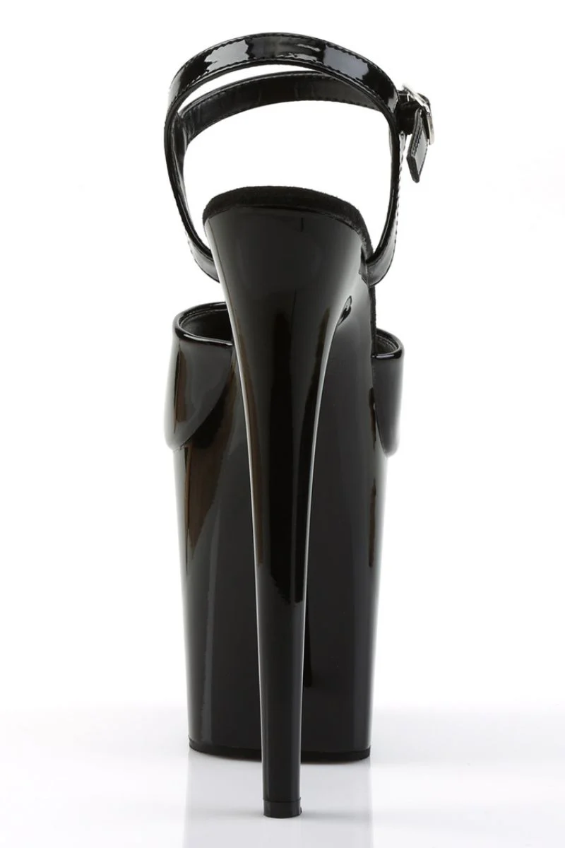 Pleaser USA Flamingo-809 8inch Stilettos - Patent Black - Image 5