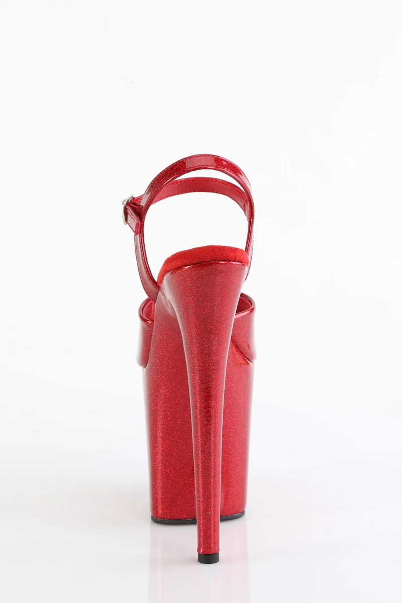 Pleaser USA Flamingo-809GP 8inch Stilettos - Ruby Glitter - Image 5
