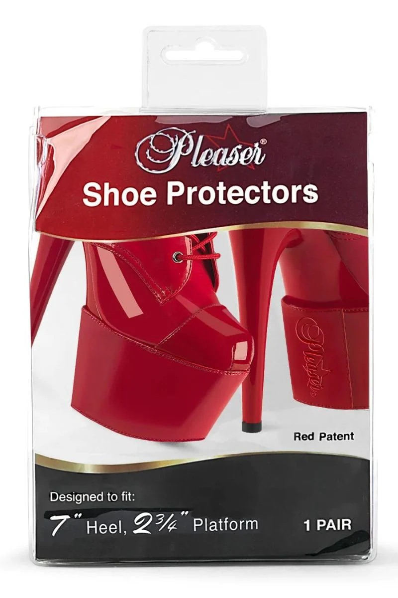 Pleaser USA Shoe Protectors 7inch - Patent Red
