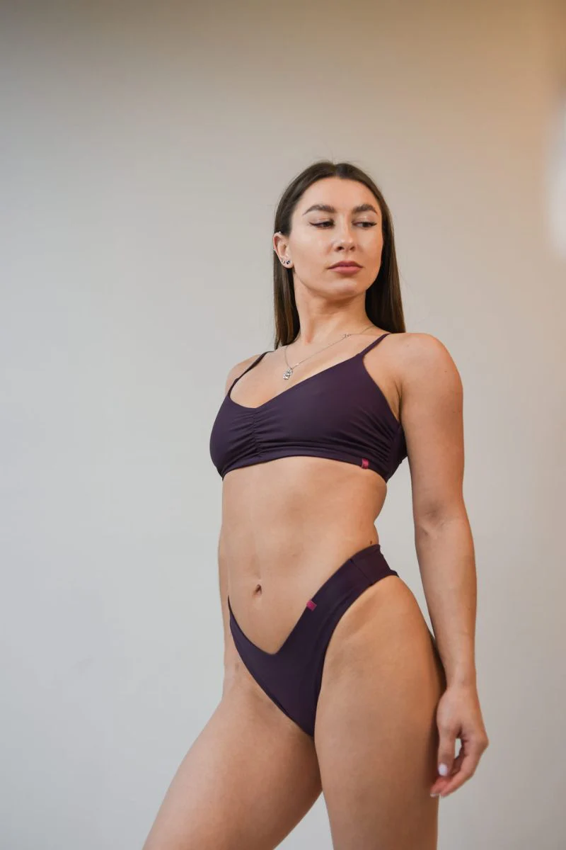 Pole Addict Brazilian Muse Shorts - Plum - Image 3