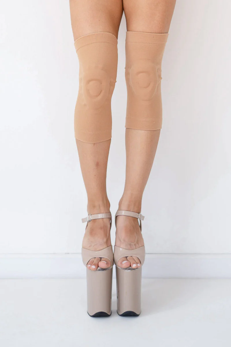 Pole Addict Gel Kneepads - Sea Sand