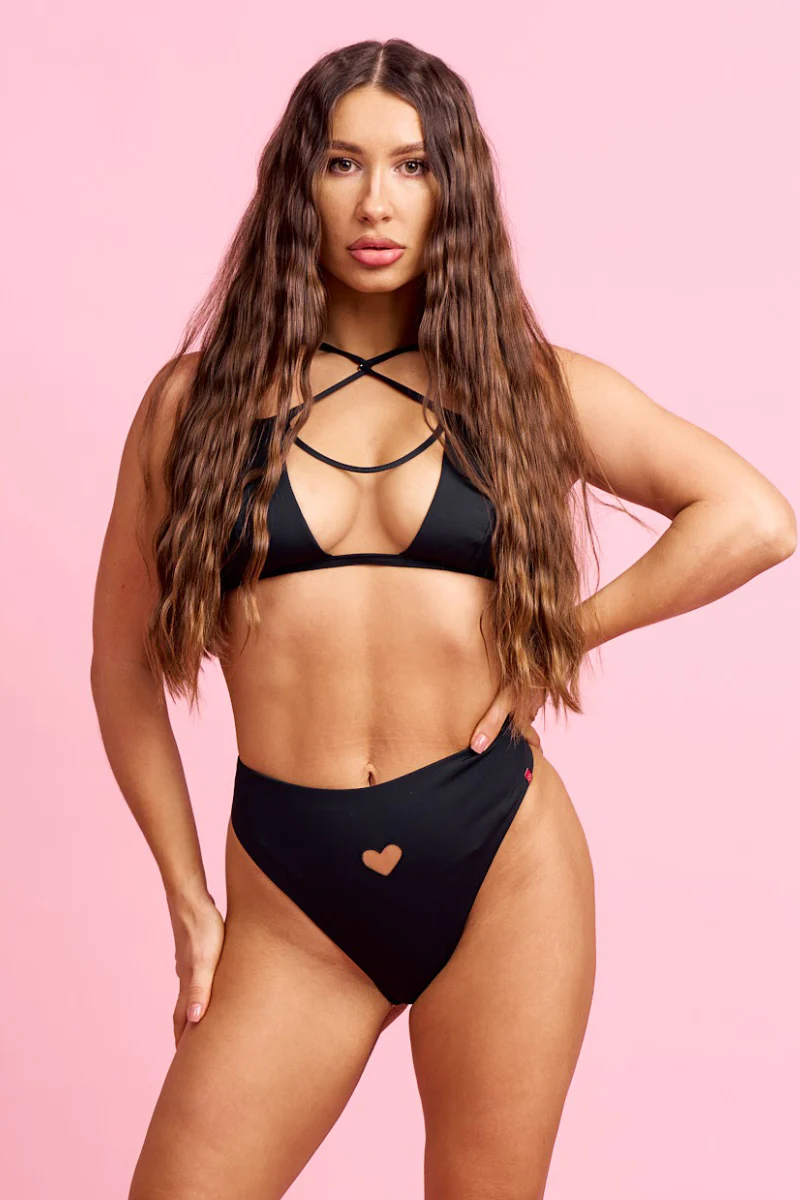 Pole Addict Heartbeat Bottoms - Black