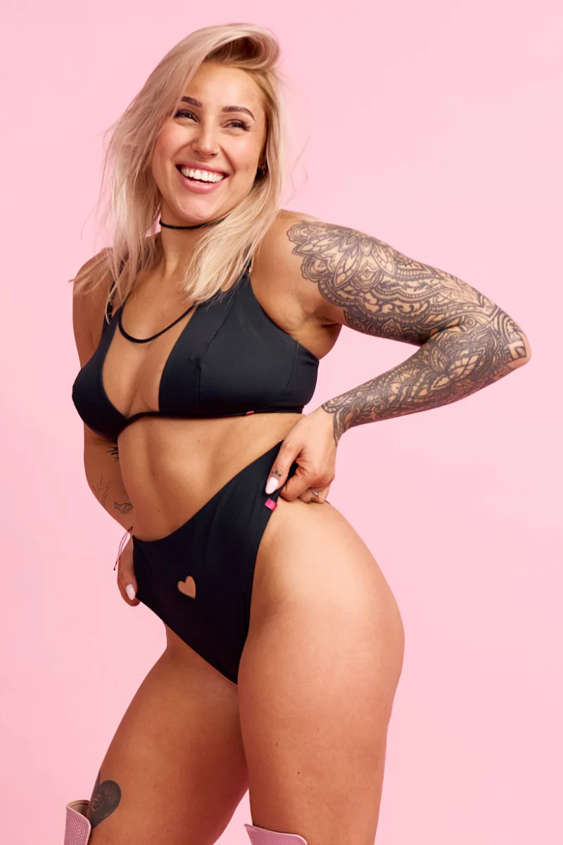 Pole Addict Heartbeat Bottoms - Black - Image 3