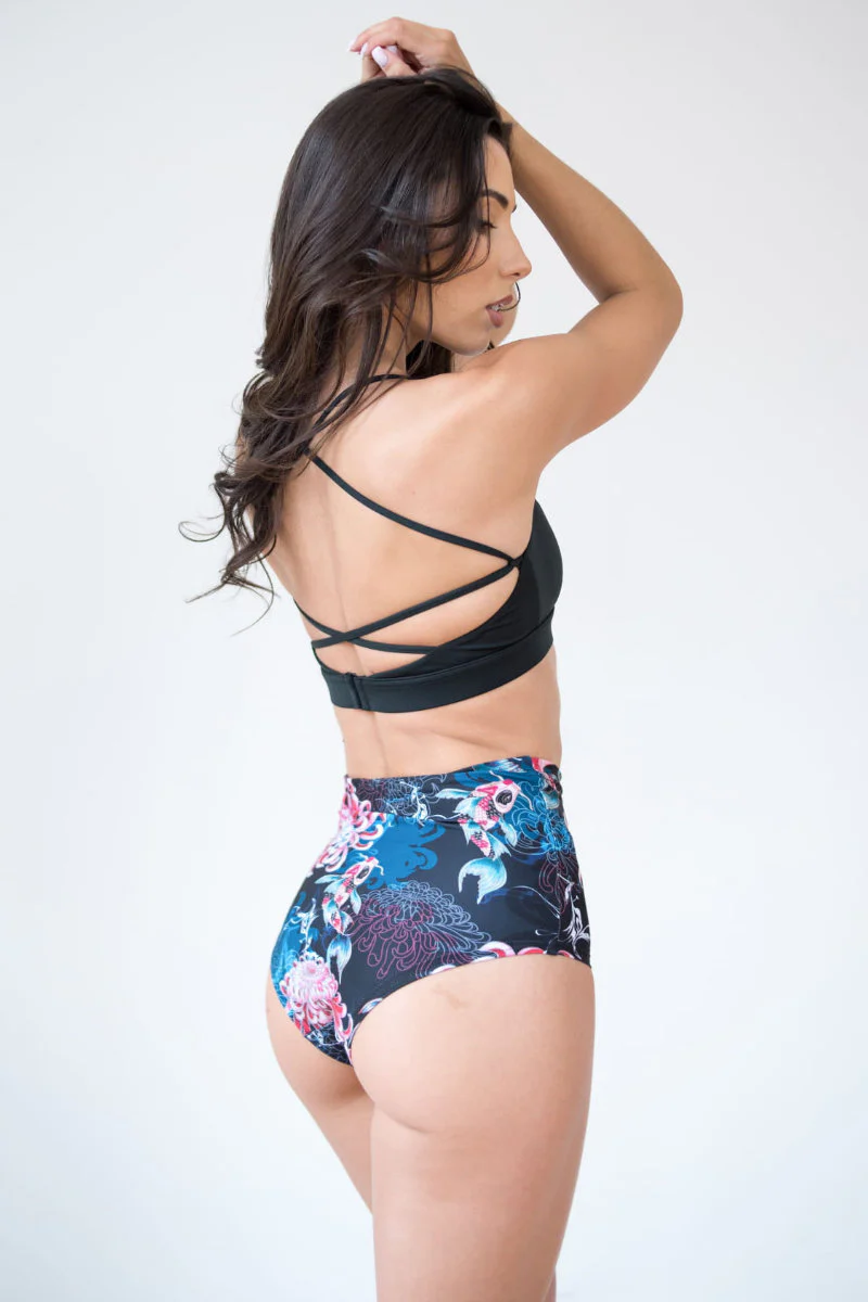 Pole Addict High Waisted Shorts - Koi - Image 2