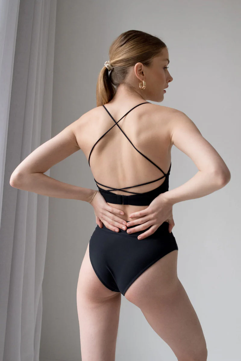Pole Addict Isla High Waisted Bottoms - Black - Image 3