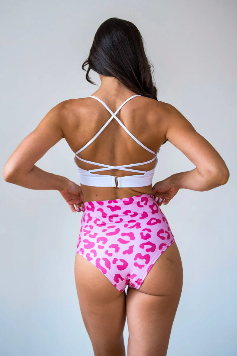 Pole Addict High Waisted Shorts - Pink Panther - Image 4
