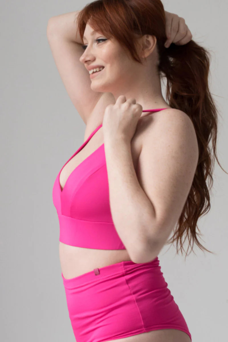 Pole Addict Lena Basic Top - Neon Pink - Image 2
