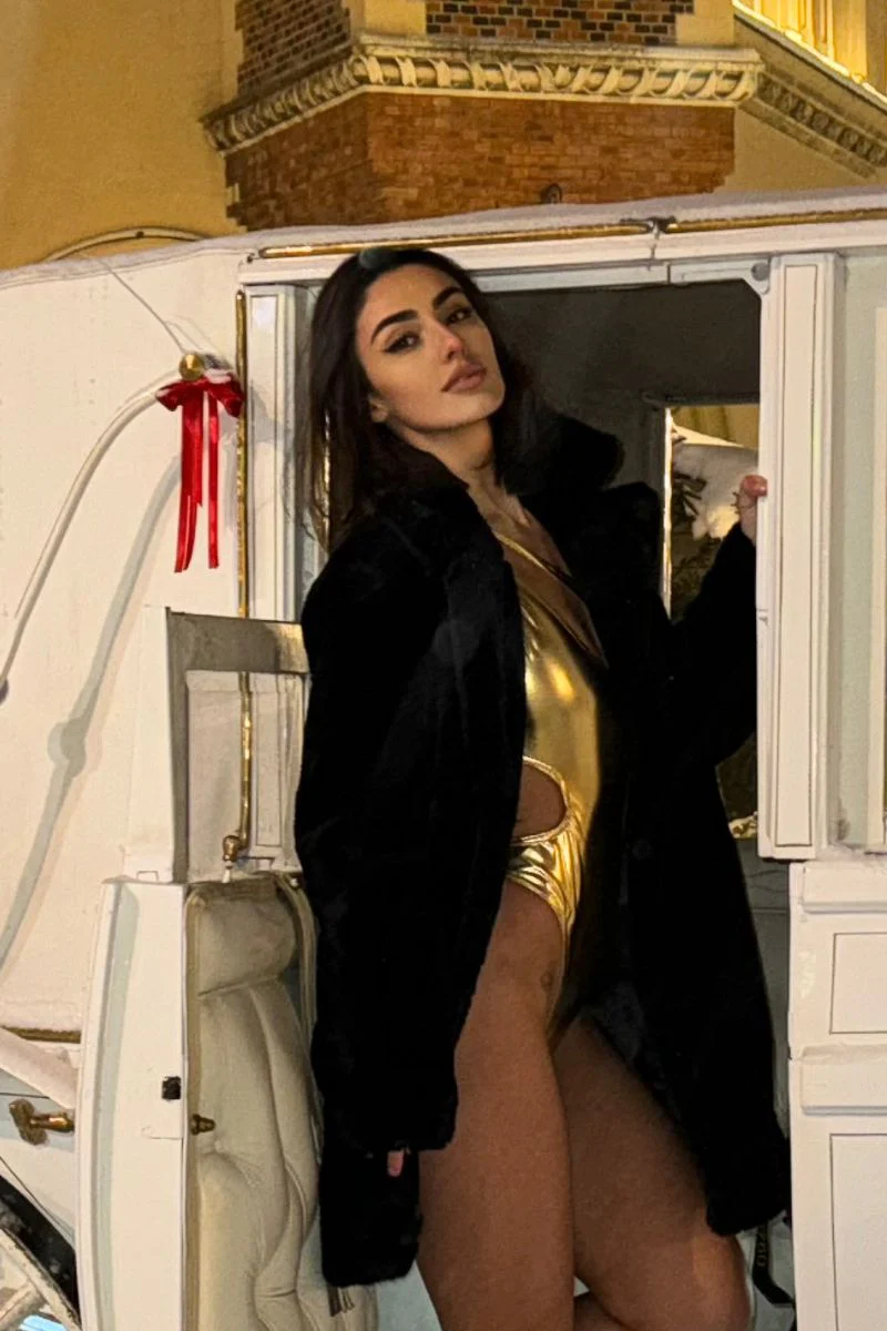 Pole Addict Mesmerised Bodysuit - Metallic Gold - Image 8