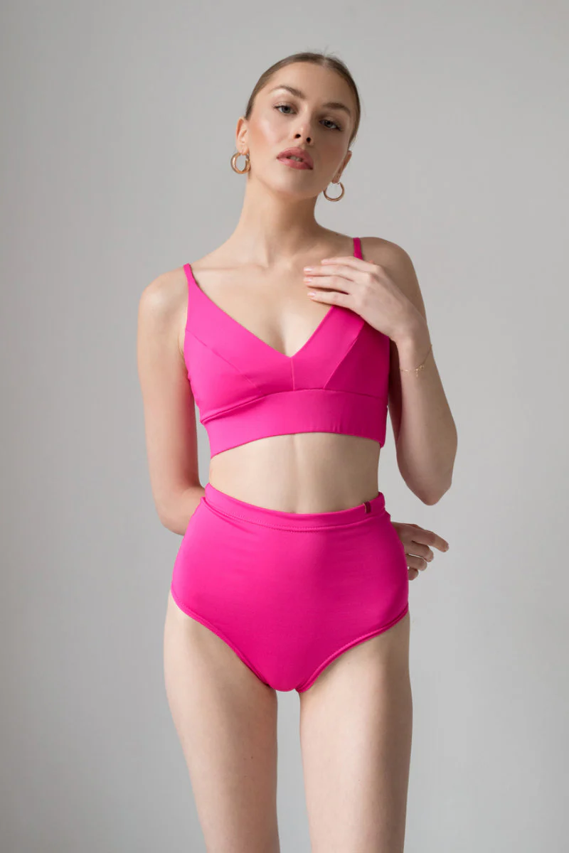 Pole Addict Scrunch Butt Basic High Waist Shorts - Neon Pink - Image 4