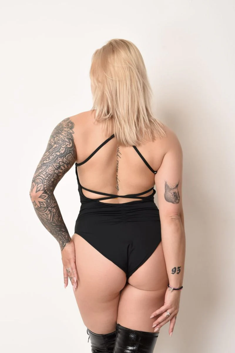Pole Addict Touch Me Bodysuit - Black - Image 2