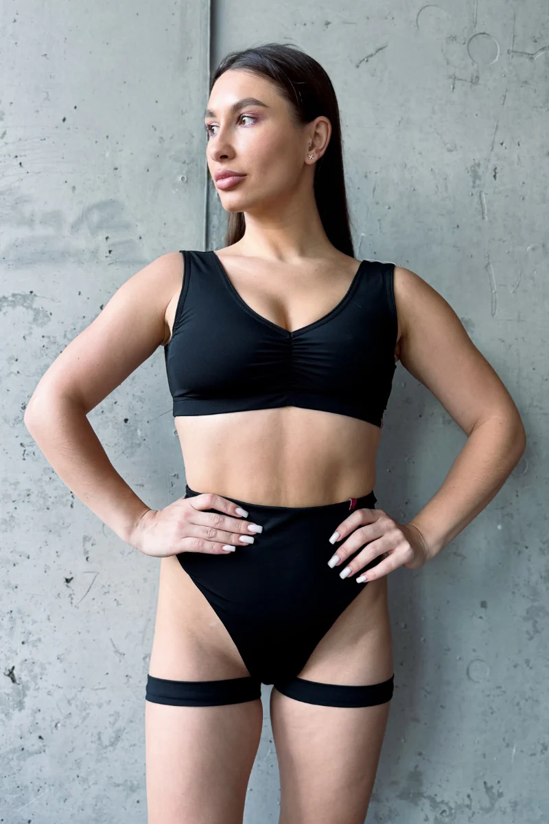 Pole Addict Tulip Top - Black - Image 4