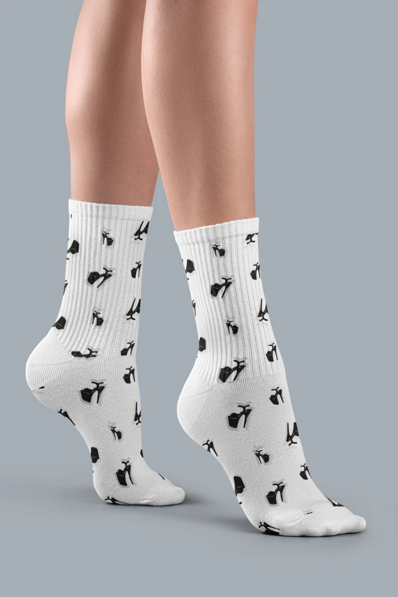 Pole Junkie En Pointe Socks - Ballerina/Stiletto/Hotter Than Hell - Image 3