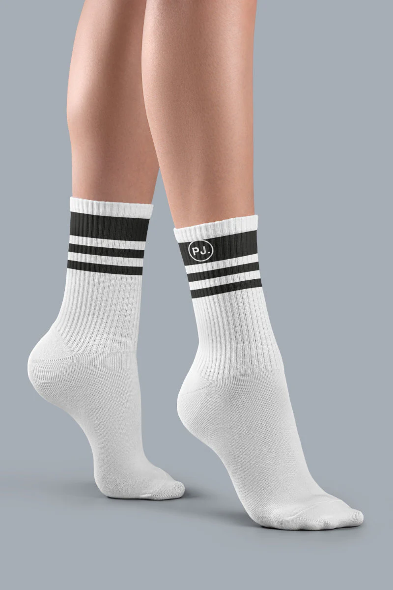 Pole Junkie Sporty Spice Socks - Inverted/Circle Logo/Banded - Image 4