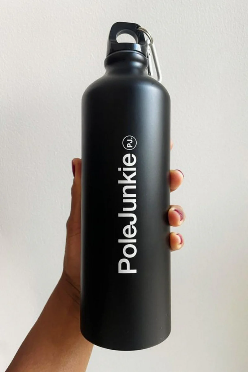 Pole Junkie Water Bottle - Black - Image 6