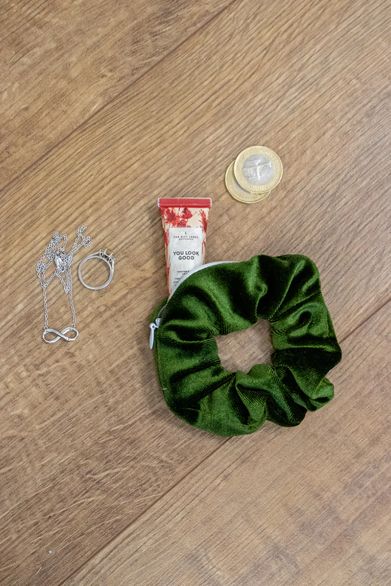 Pole Junkie Zipper Scrunchie - Emerald - Image 5