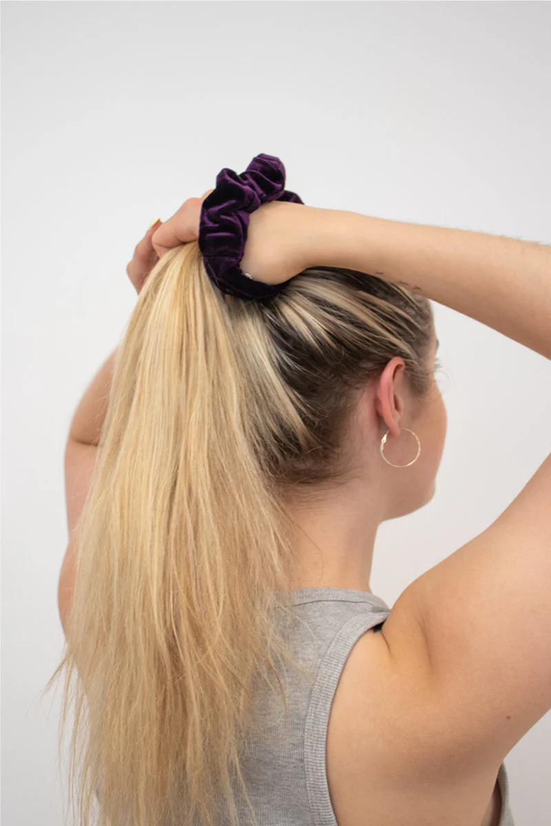 Pole Junkie Zipper Scrunchie - Purple Garnet - Image 3