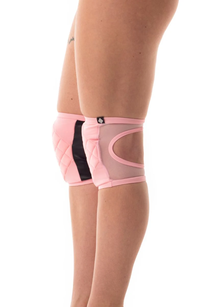 Poledancerka Grippy Kneepads - Baby Pink (with Pocket) - Image 3