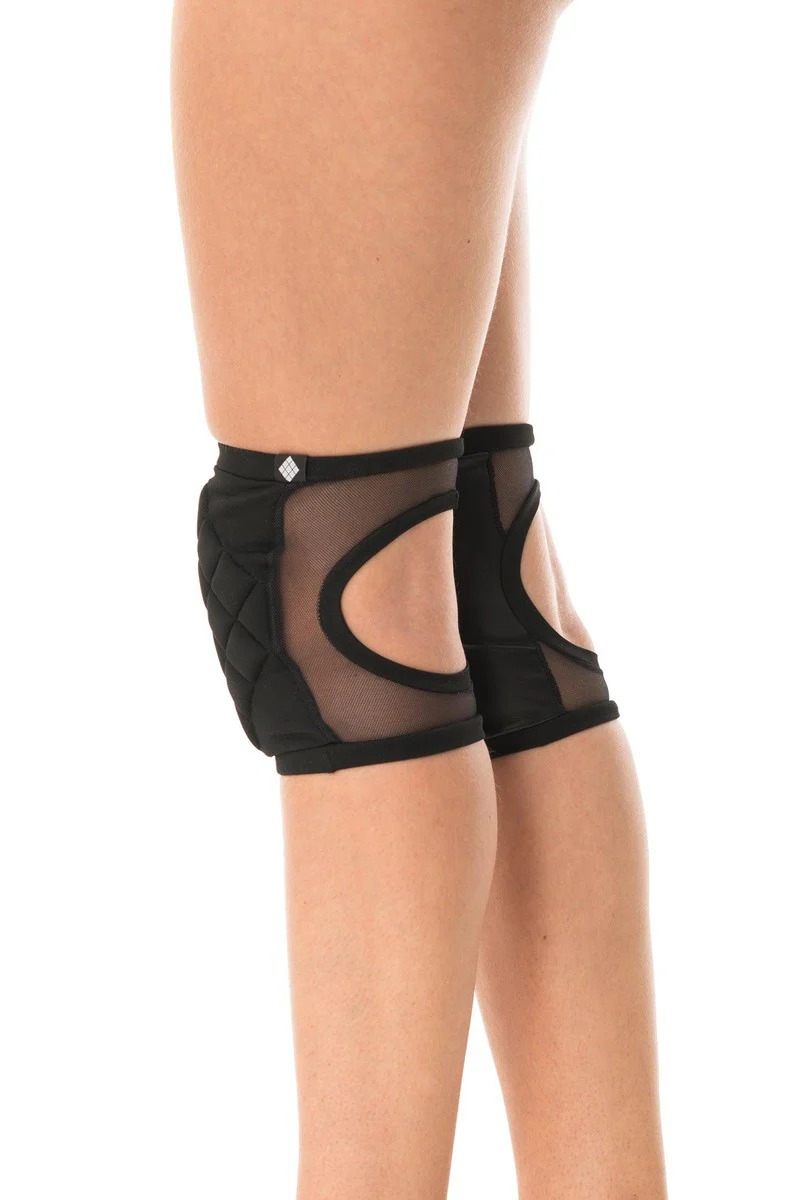 Poledancerka Grippy Kneepads - Black (with Pocket) - Image 3