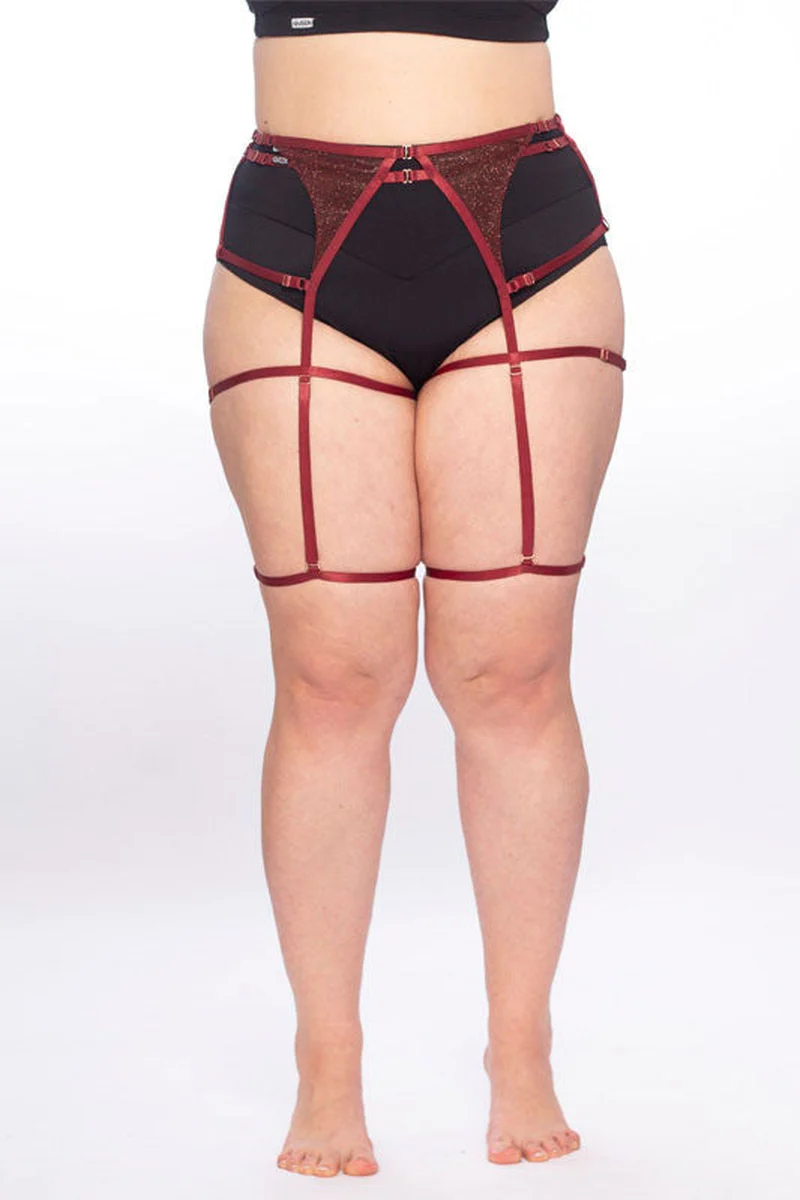 Queen Wear Garter Belt - Cherry Shine - Image 3