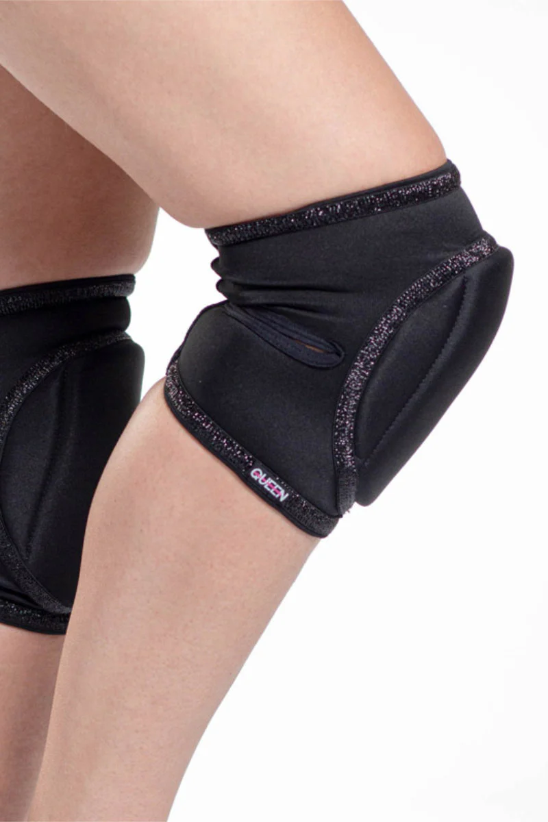 Queen Wear Classic Kneepads - Black Sparkle - Image 5