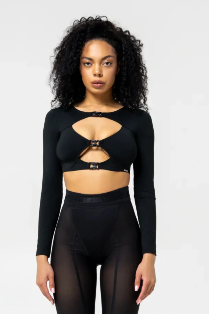 Queen Wear Long Sleeve Top – Black Rush