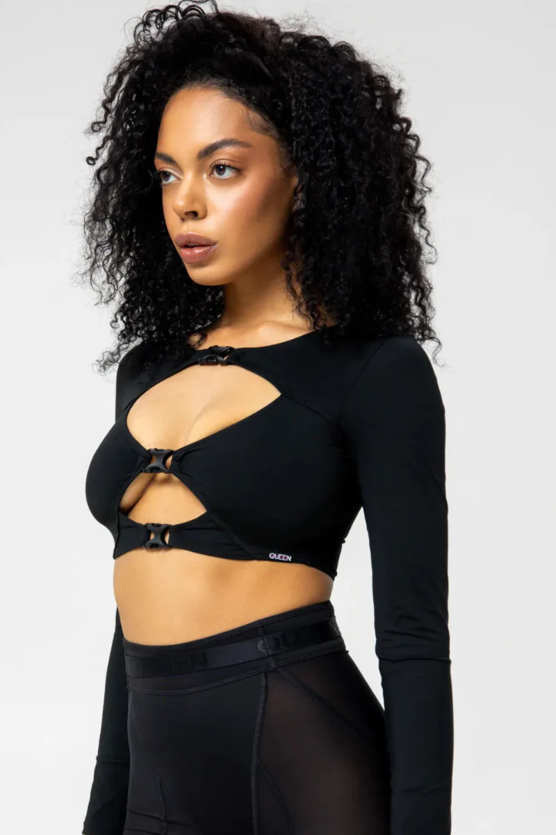 Queen Wear Long Sleeve Top – Black Rush - Image 5