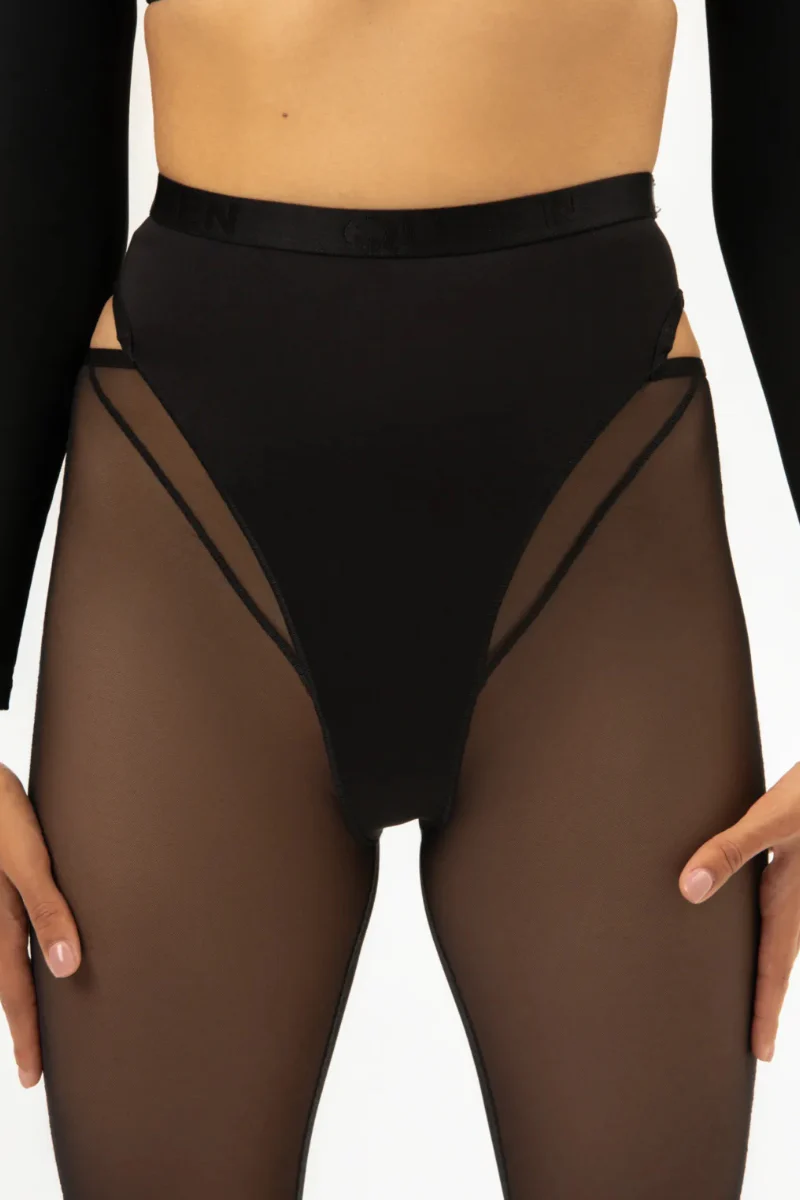 Queen Wear Mesh Leggings – Black Candy - Image 6