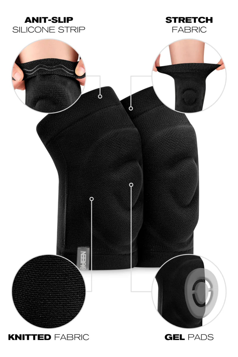 Queen Wear Gel Kneepads - Black - Image 3