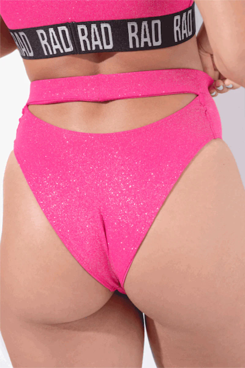 RAD Bahari Shorts - Fuchsia Glitter - Image 3